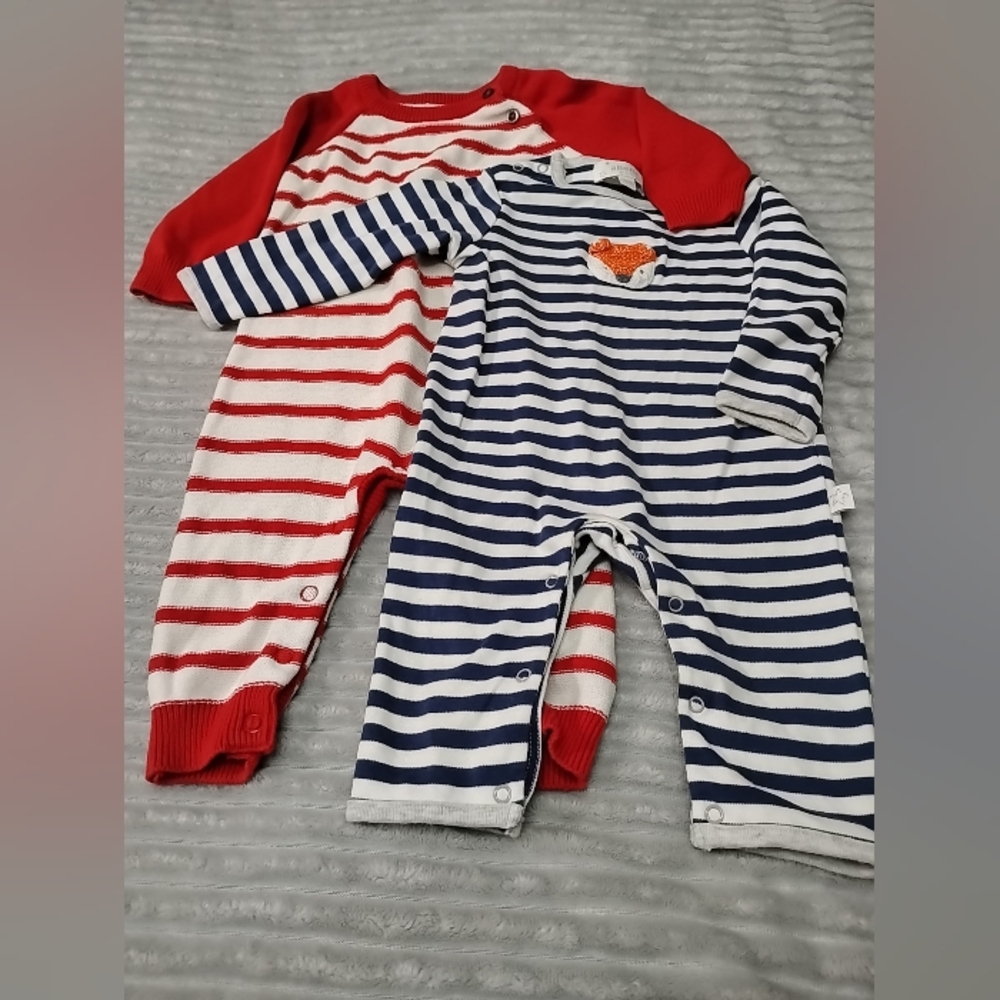 Albetta Premium Baby Cat & Jack Lot Of 2 One Piece Outfit 3-6 Months